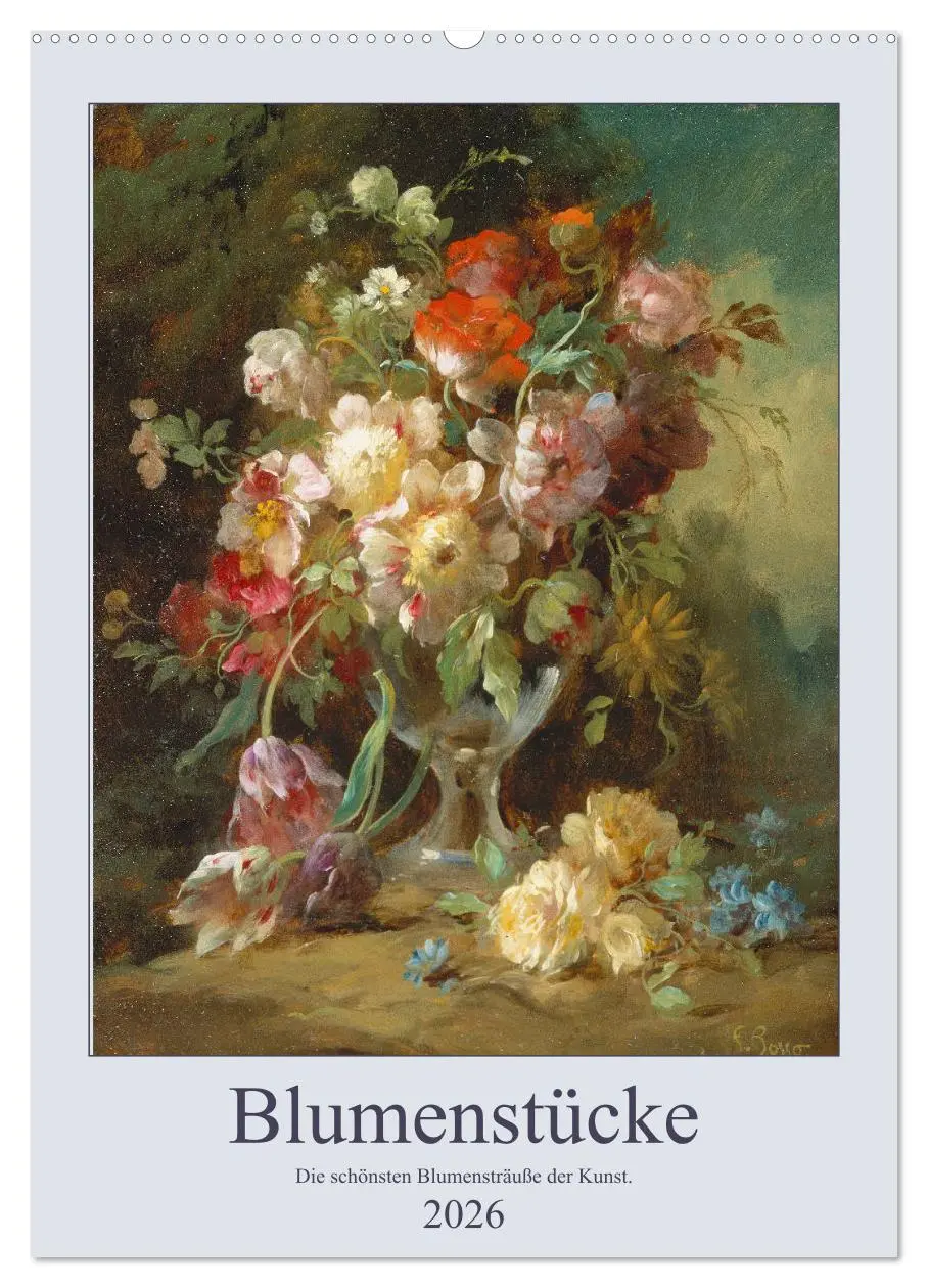 Cover: 9783516405910 | Blumenstücke 2026 (Wandkalender 2026 DIN A2 hoch), CALVENDO...