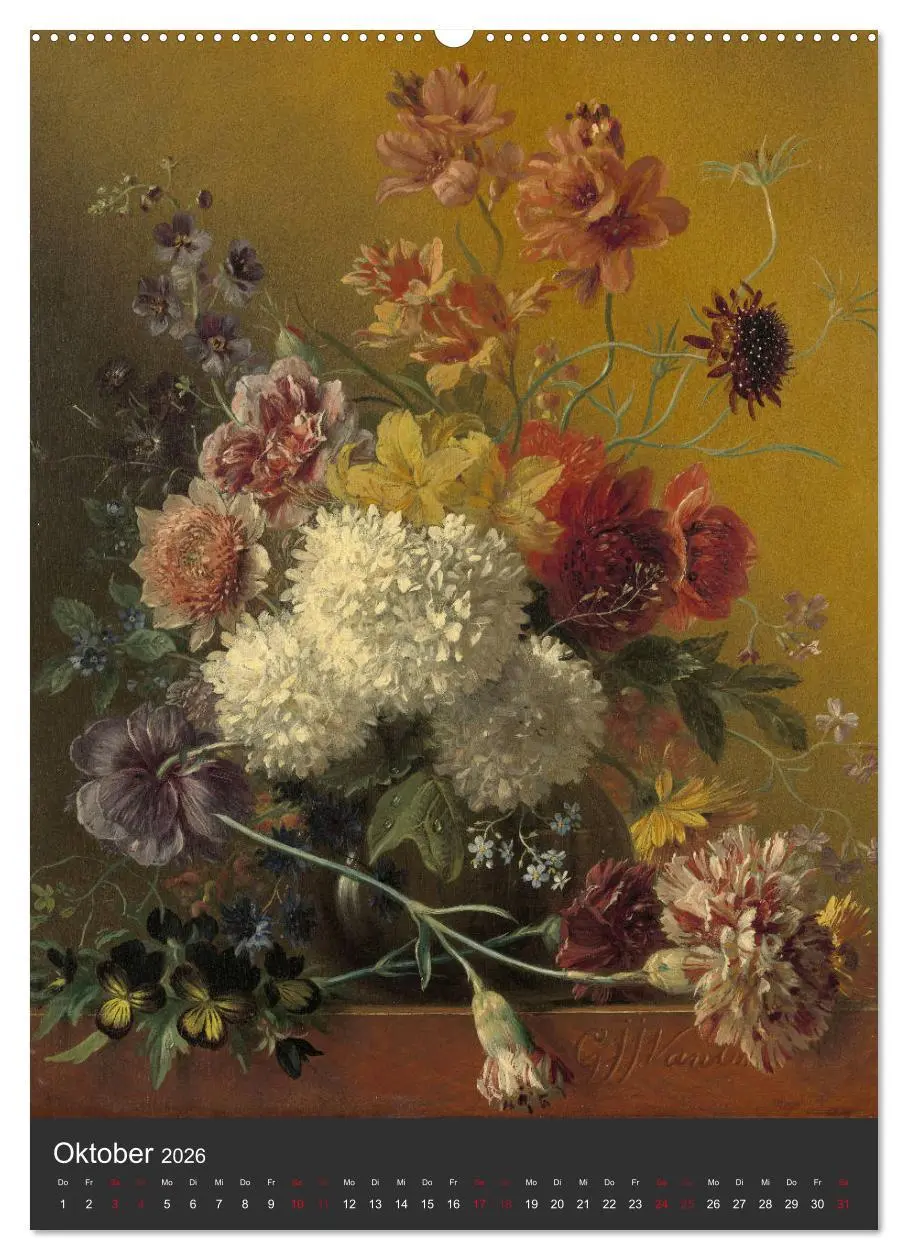 Bild: 9783516405910 | Blumenstücke 2026 (Wandkalender 2026 DIN A2 hoch), CALVENDO...
