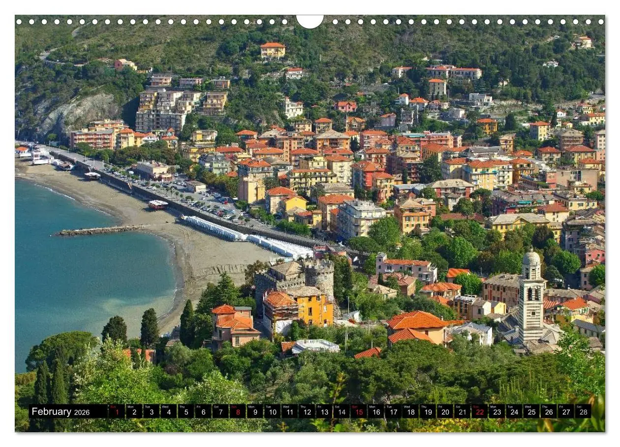 Bild: 9783516575910 | Riviera di Levante The Coast of Liguria (Wall Calendar 2026 DIN A3...