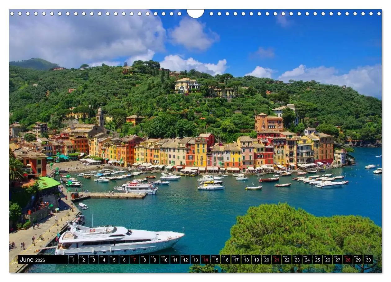 Bild: 9783516575910 | Riviera di Levante The Coast of Liguria (Wall Calendar 2026 DIN A3...