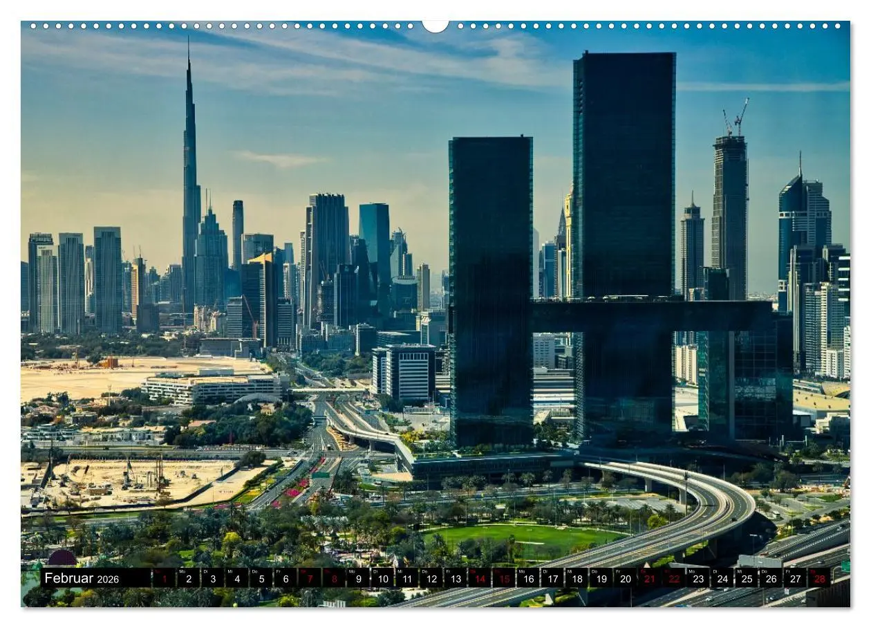 Bild: 9783516645910 | Dubai Panoramen (Wandkalender 2026 DIN A2 quer), CALVENDO...