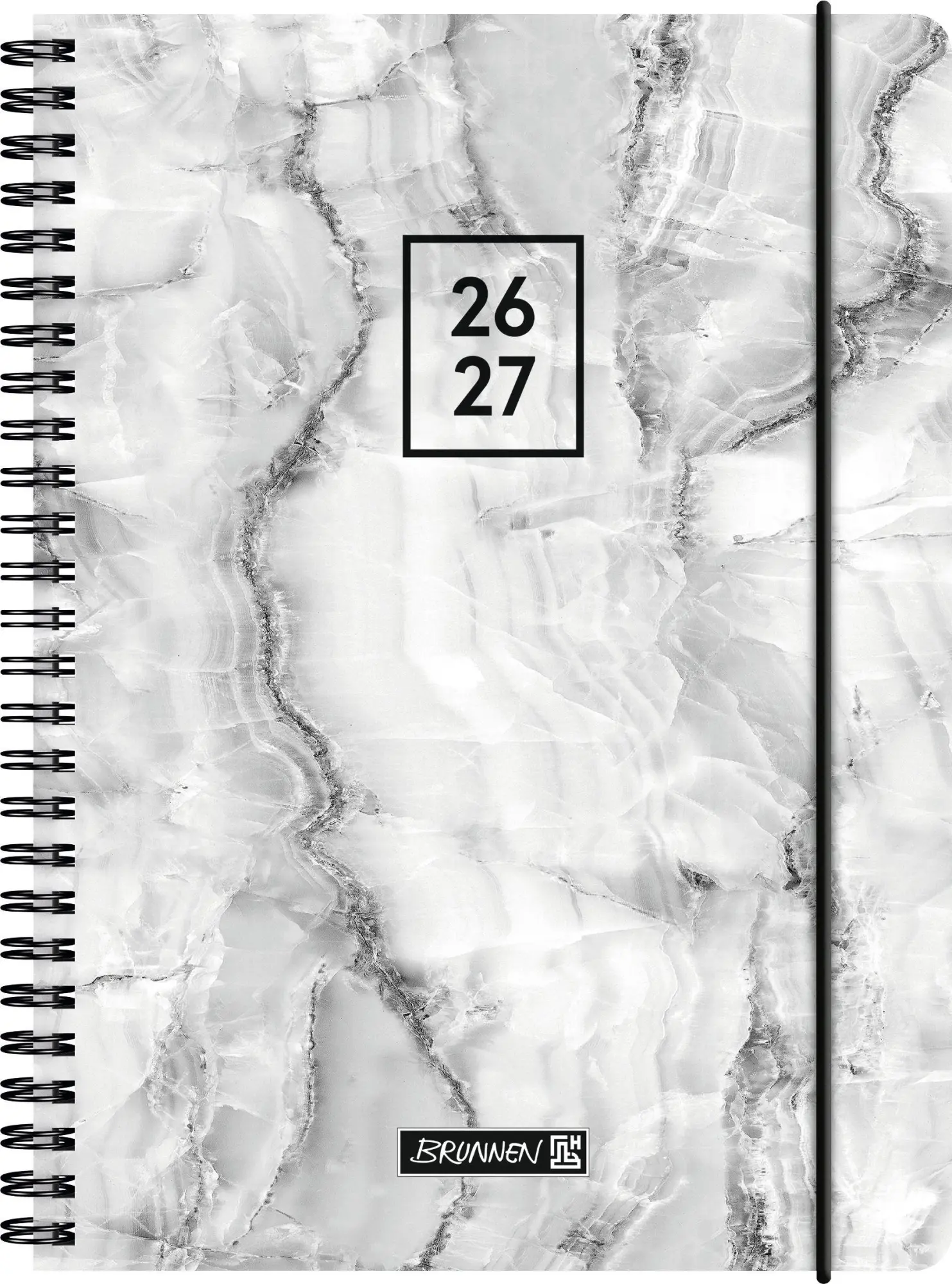 Cover: 4061947156010 | Schülerkalender 2026/2027 "Grey Marble" A5, Kunststoff | Buch | 208 S.