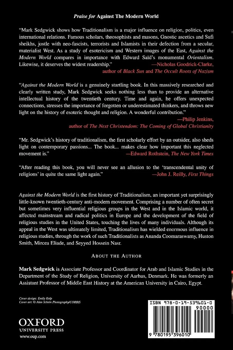Rückseite: 9780195396010 | Against the Modern World | Mark Sedgwick | Taschenbuch | Englisch