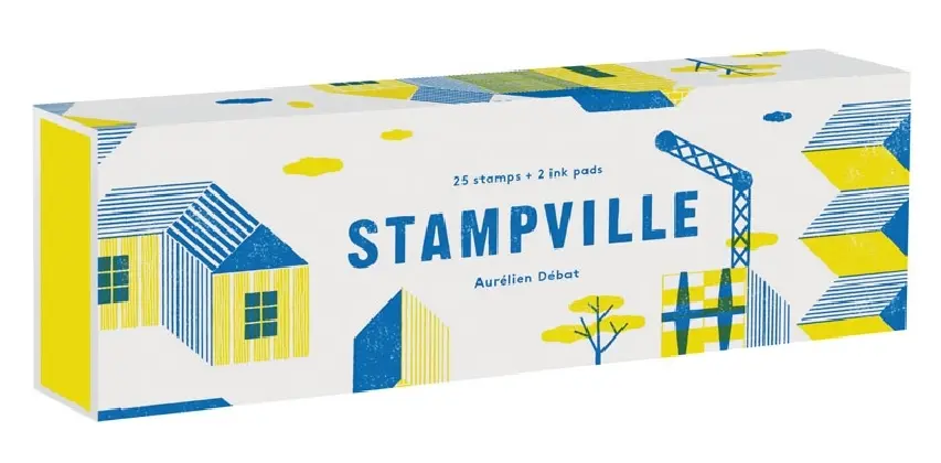 Cover: 9781616896010 | Stampville | 25 stamps + 2 ink pads | Aurelian Debat | Englisch | 2018