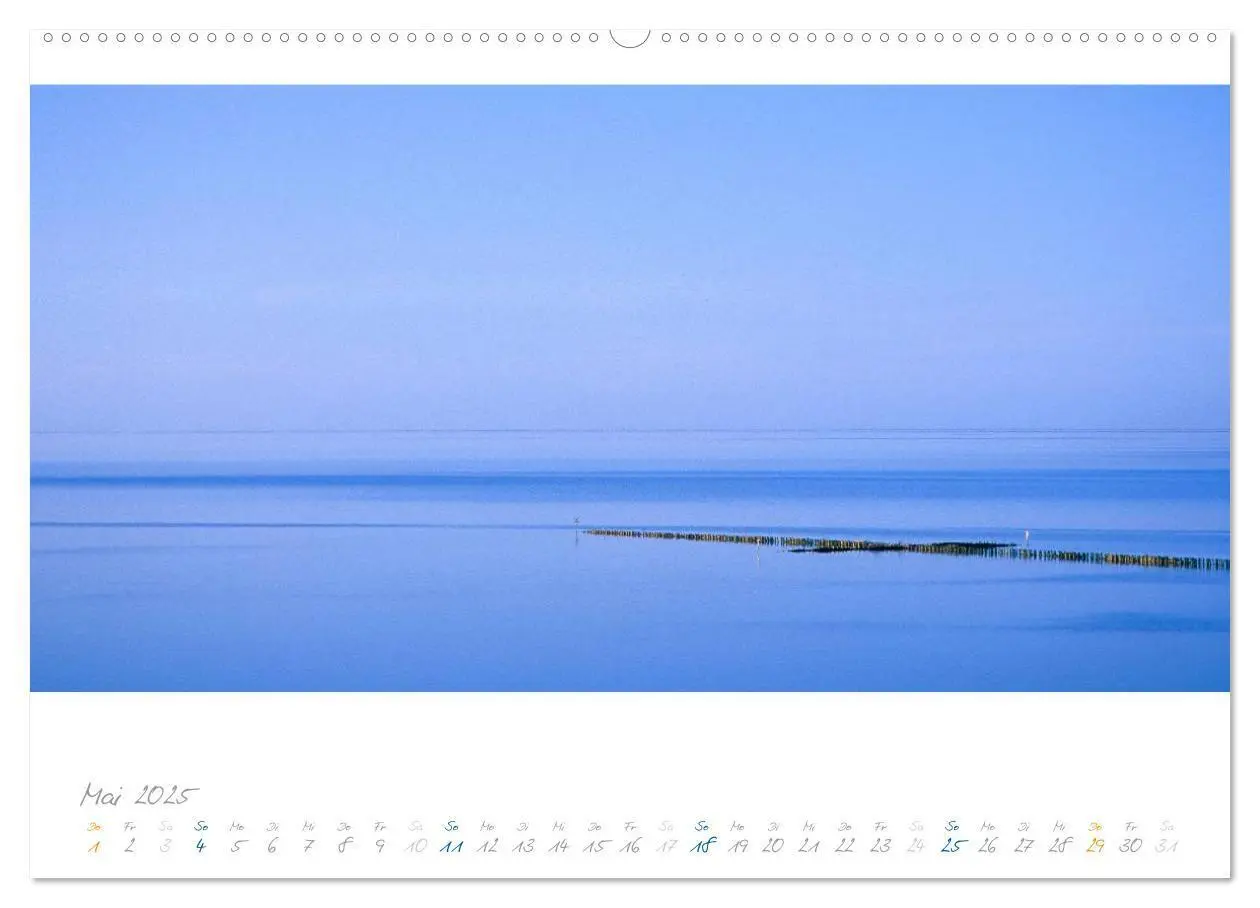 Bild: 9783435666010 | Am Meer (Wandkalender 2025 DIN A2 quer), CALVENDO Monatskalender