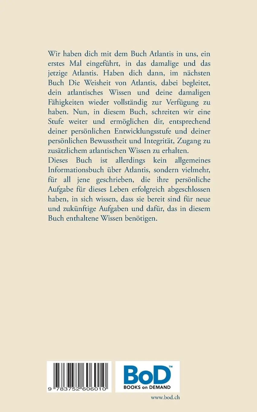 Rückseite: 9783752606010 | Das Wissen von Atlantis | Susanne Edelmann | Taschenbuch | Atlantis