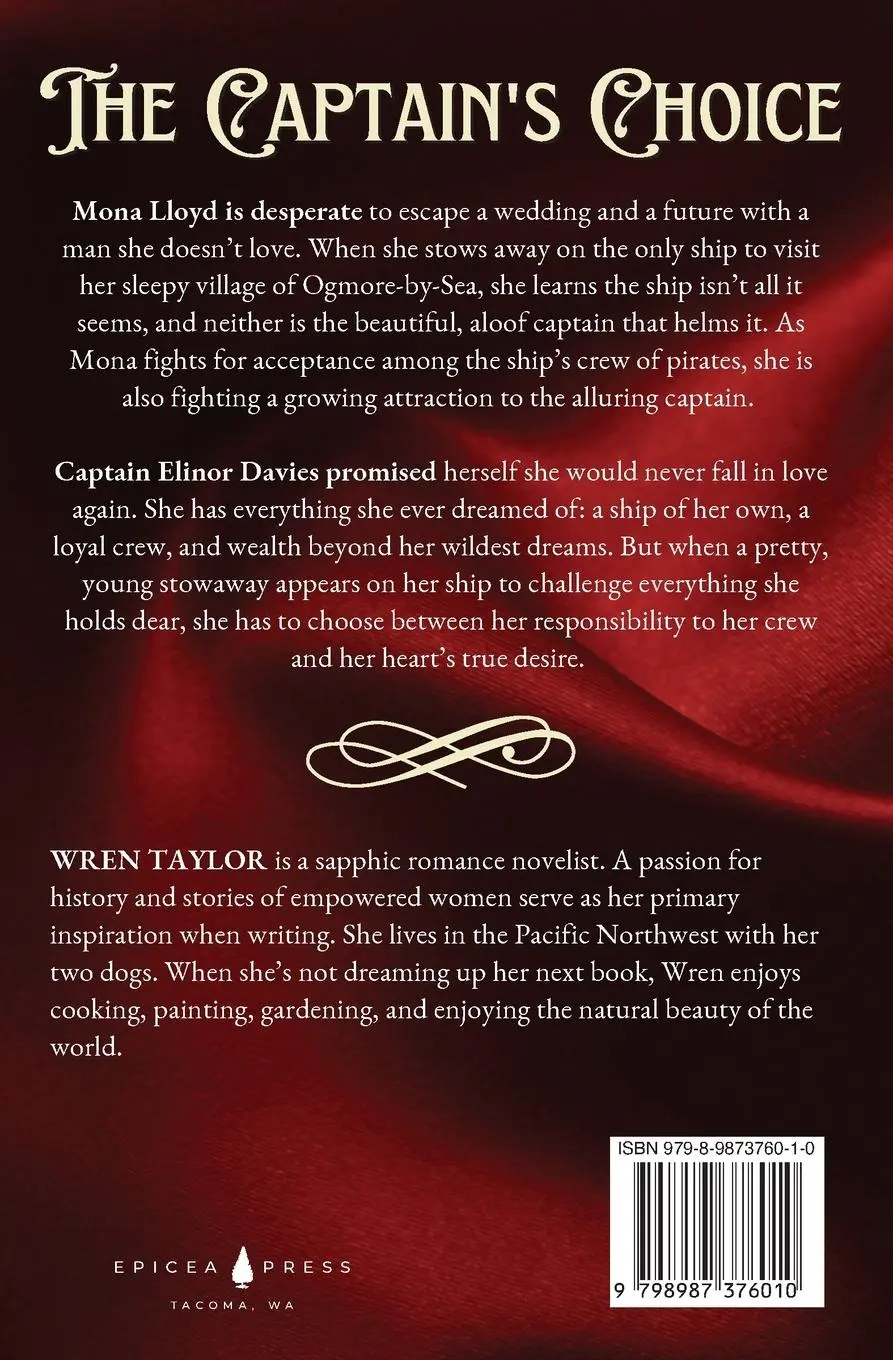 Rückseite: 9798987376010 | The Captain's Choice | A Sapphic Seas Romance | Wren Taylor | Buch