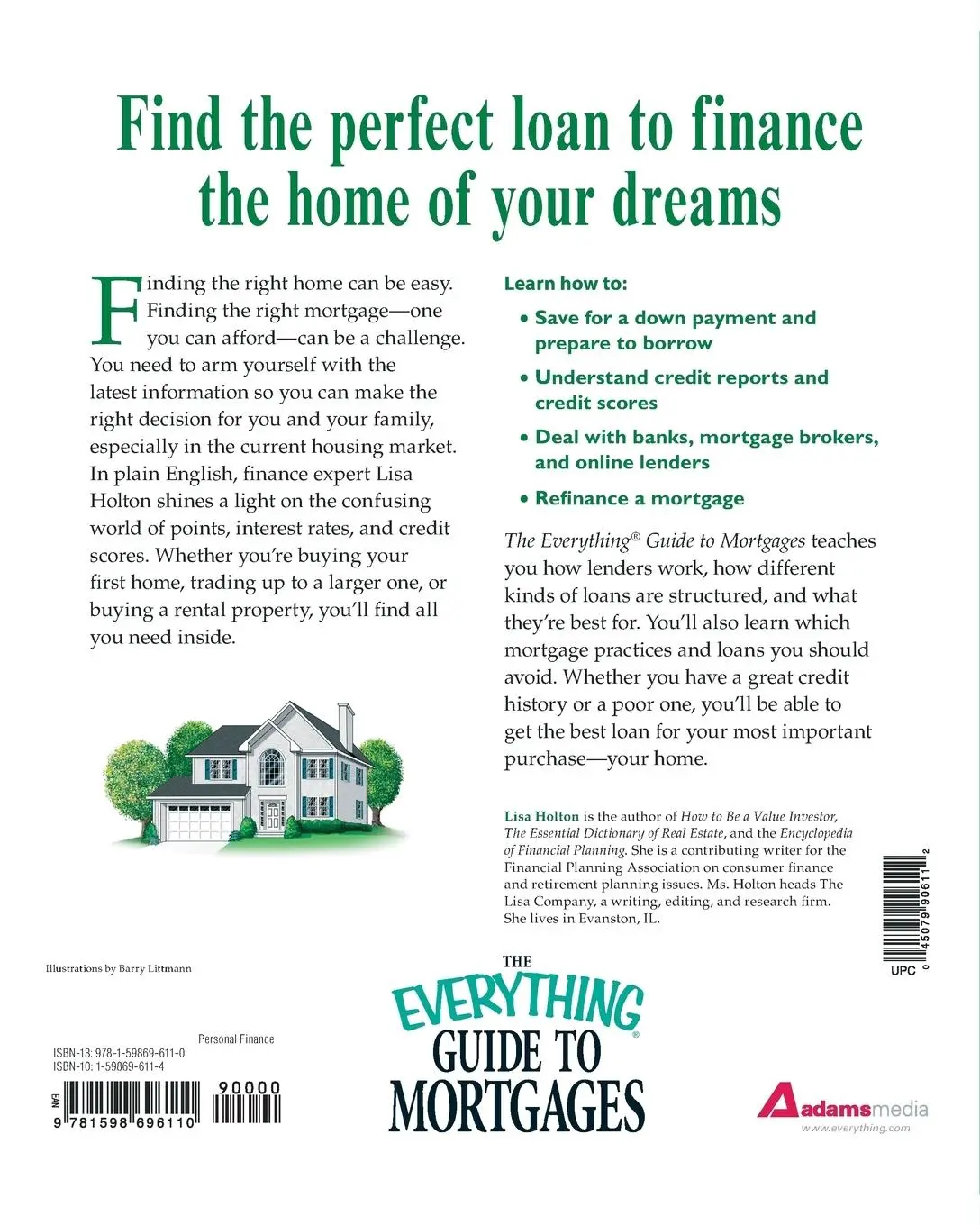 Rückseite: 9781598696110 | The Everything Guide to Mortgages | Lisa Holton | Taschenbuch | 2008