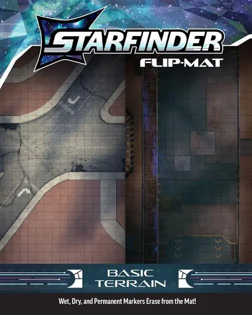 Cover: 9781640786110 | Starfinder Flip-Mat: Basic Terrain | Damien Mammoliti | (Land-)Karte