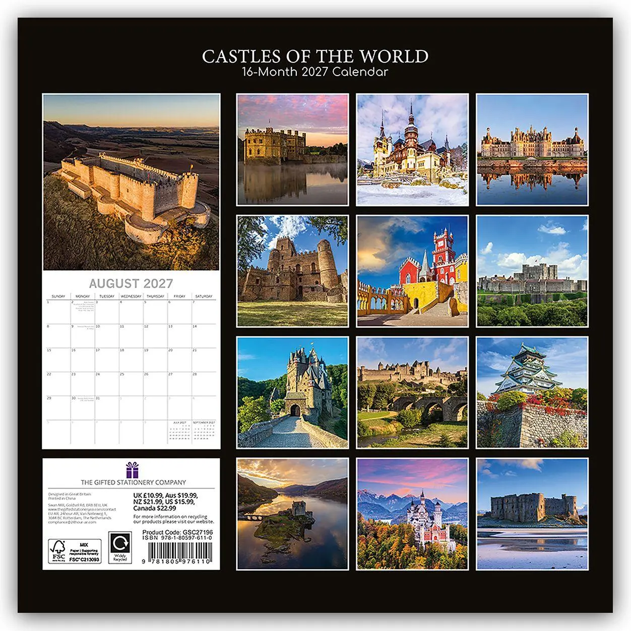 Rückseite: 9781805976110 | Castles of the World - Burgen und Schlösser der Welt 2027 -...