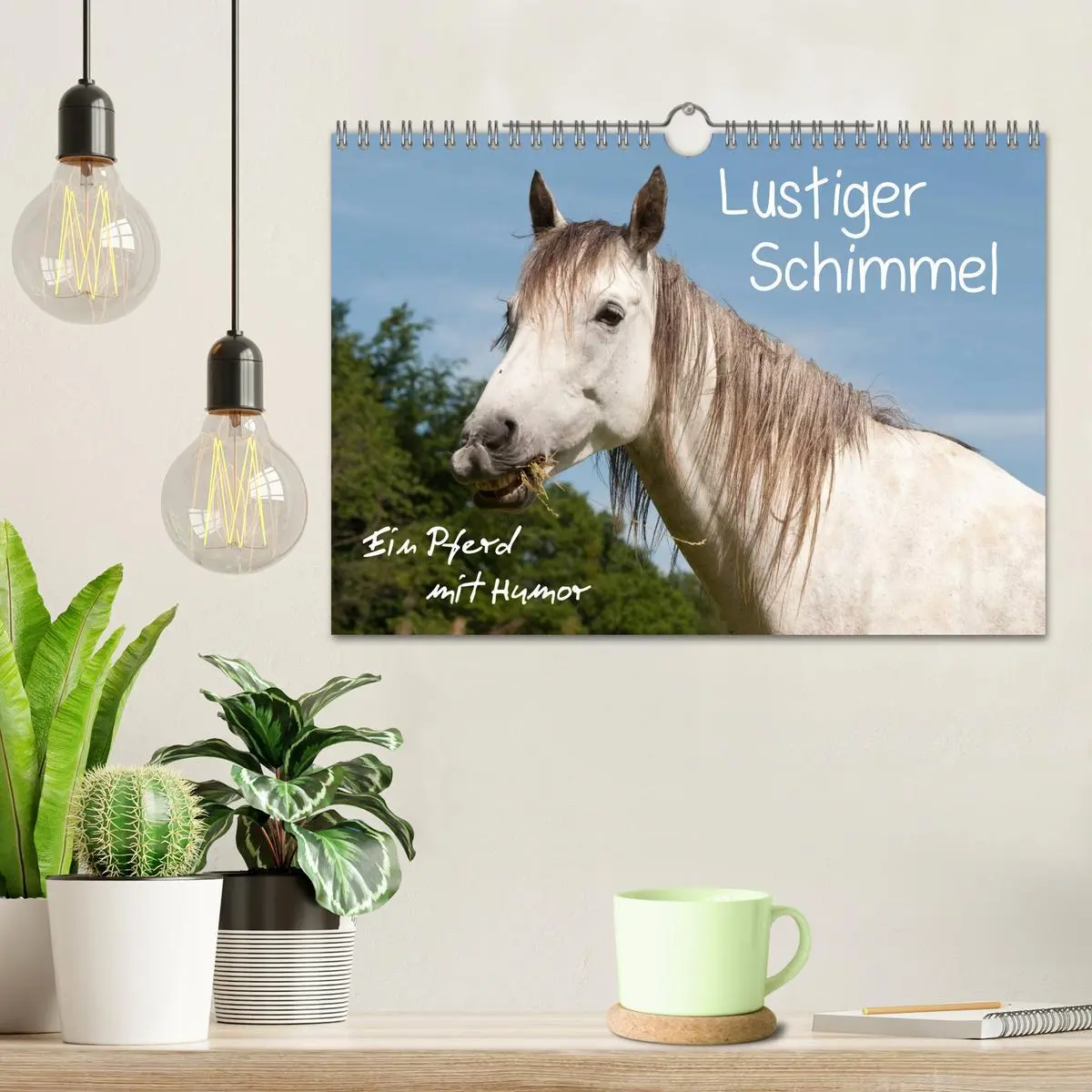 Bild: 9783457986110 | Lustiger Schimmel - ein Pferd mit Humor (Wandkalender 2026 DIN A4...