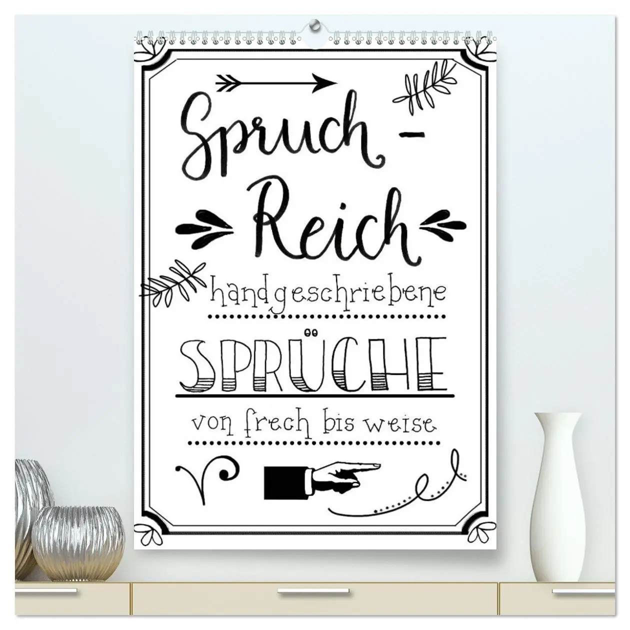 Cover: 9783516386110 | Spruch-Reich-handgeschriebene Sprüche von frech bis weise...