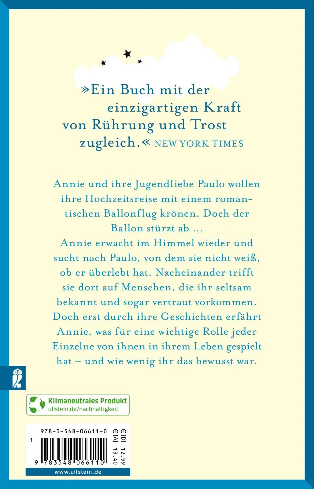 Rückseite: 9783548066110 | Wer im Himmel auf dich wartet | Mitch Albom | Taschenbuch | 240 S.