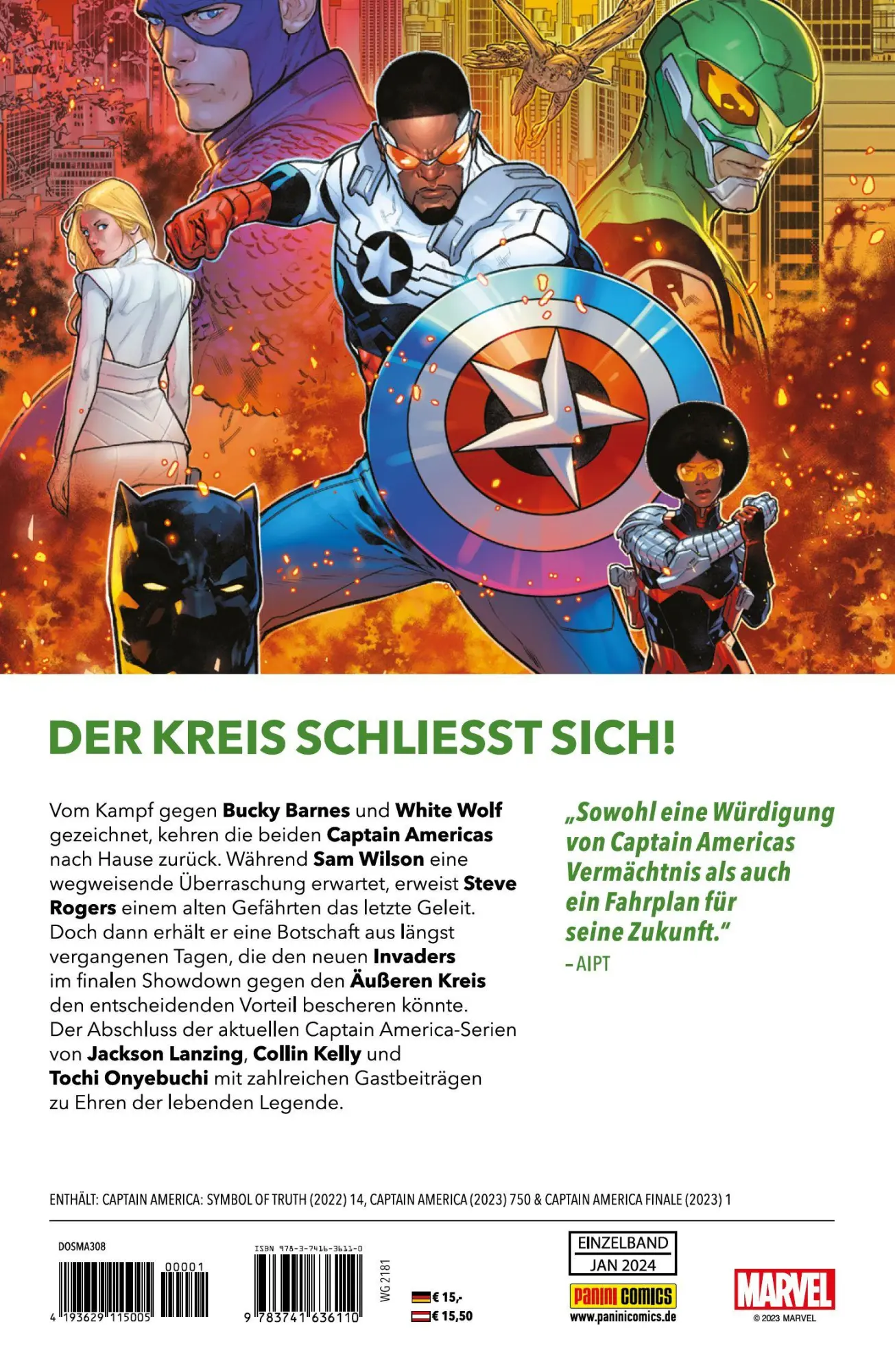 Rückseite: 9783741636110 | Captain America: Das Finale | Tochi Onyebuchi (u. a.) | Taschenbuch