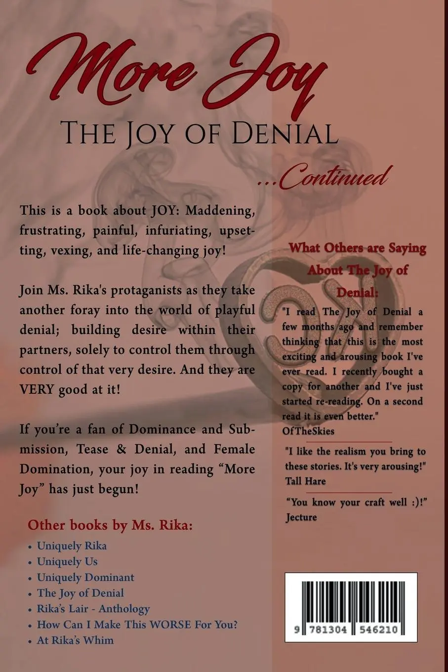 Rückseite: 9781304546210 | More Joy | The Joy of Denial ... Continued | Ms. Rika | Taschenbuch