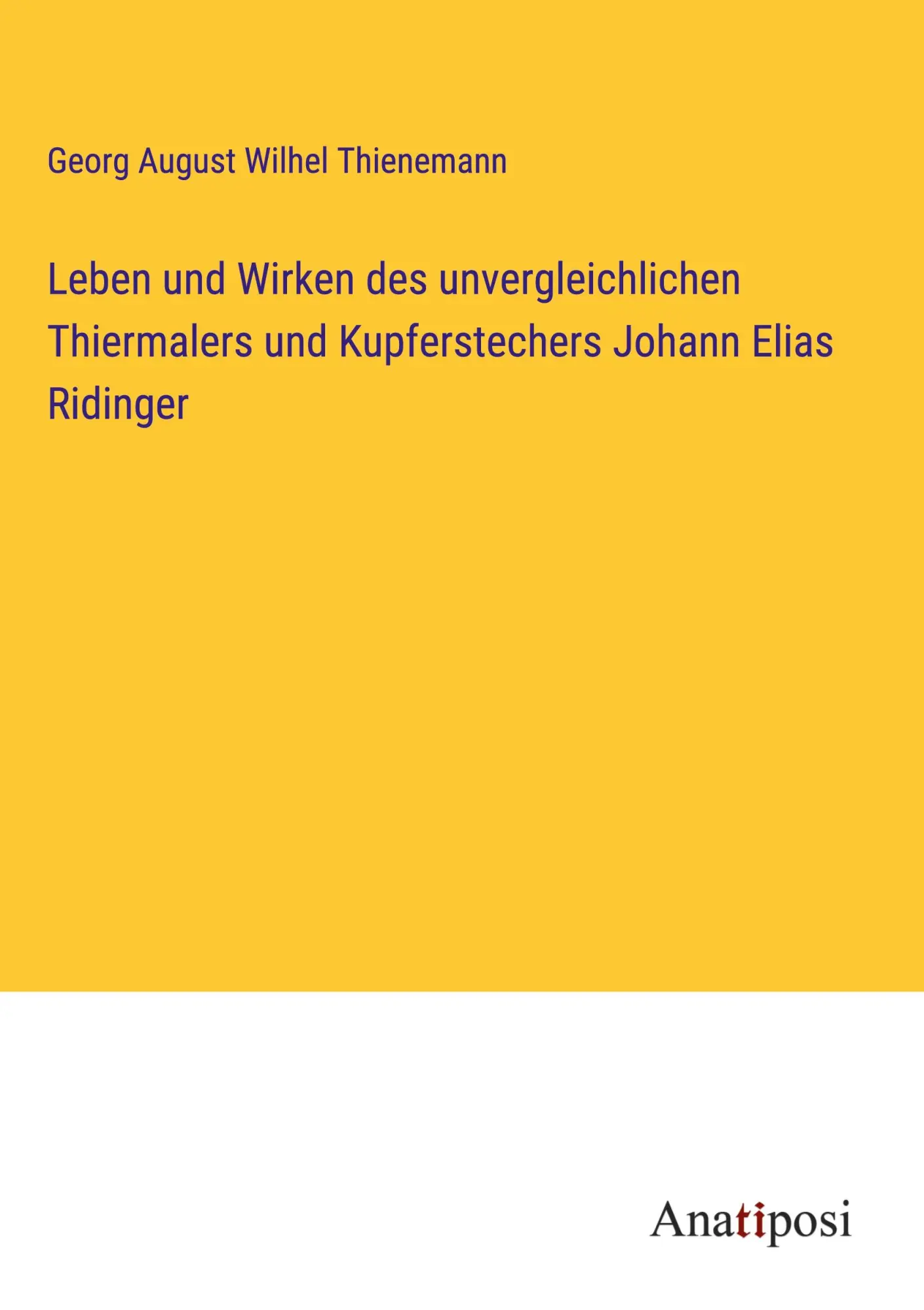 Cover: 9783382016210 | Leben und Wirken des unvergleichlichen Thiermalers und...