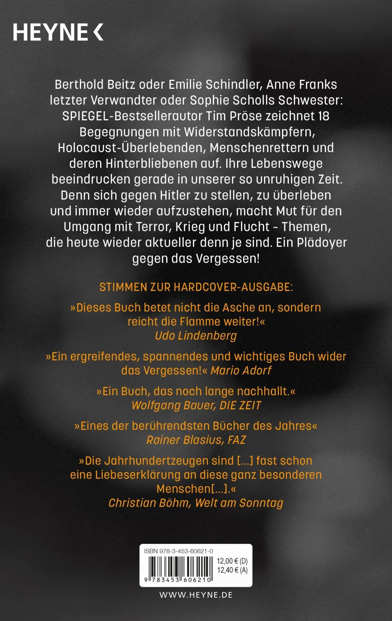 Bild: 9783453606210 | Jahrhundertzeugen | Tim Pröse | Taschenbuch | 320 S. | Deutsch | 2022