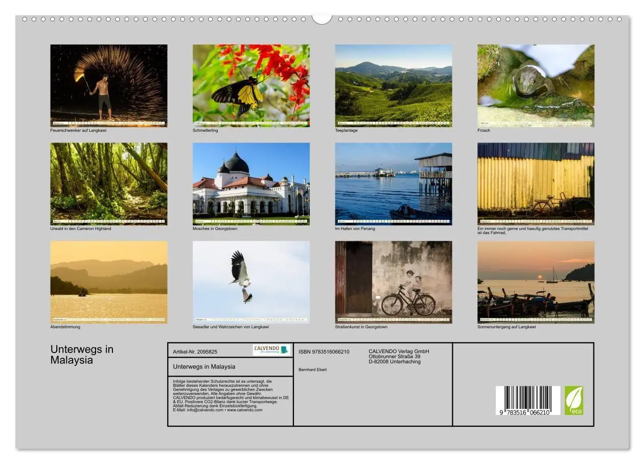 Bild: 9783516066210 | Unterwegs in Malaysia (hochwertiger Premium Wandkalender 2026 DIN...