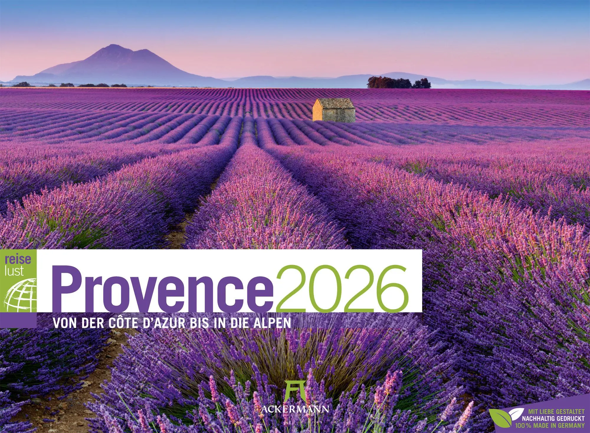 Cover: 9783838436210 | Provence ReiseLust Kalender 2026 von der Cote d'Azur bis in die Alpen