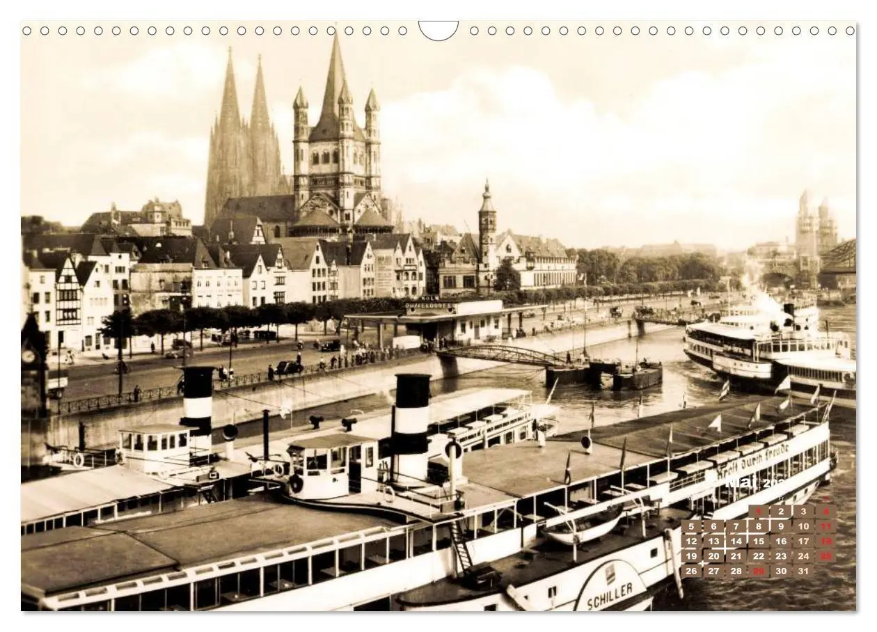 Bild: 9783435706310 | Historisches Köln - Die Stadt auf historischen Karten (Wandkalender...