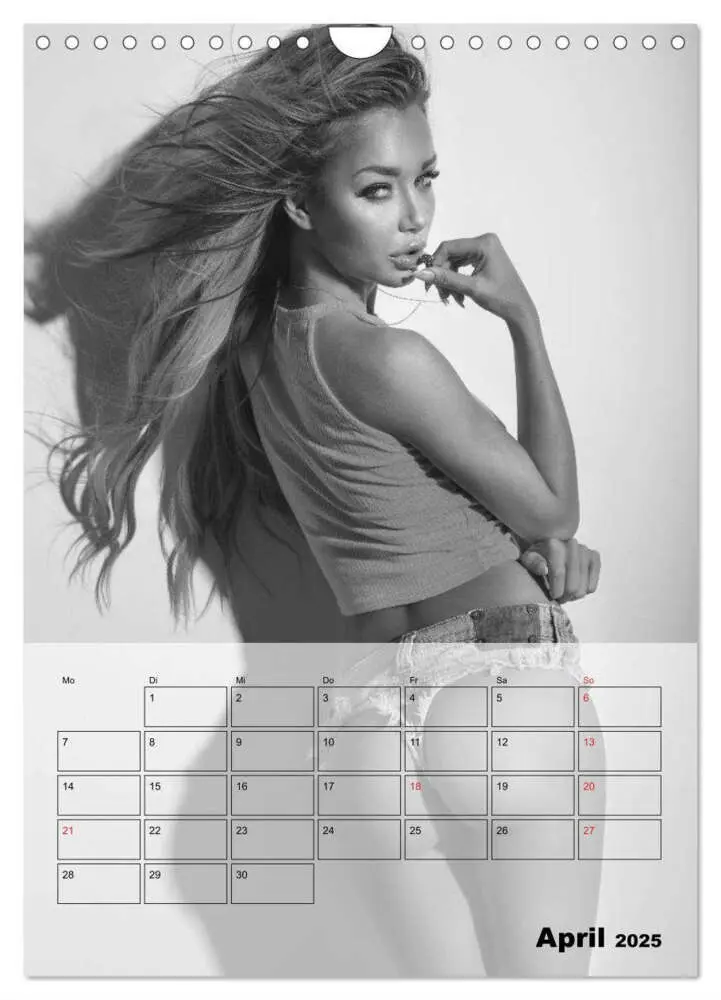 Bild: 9783457036310 | Knisternde Erotik in schwarz-weiß (Wandkalender 2025 DIN A4 hoch),...