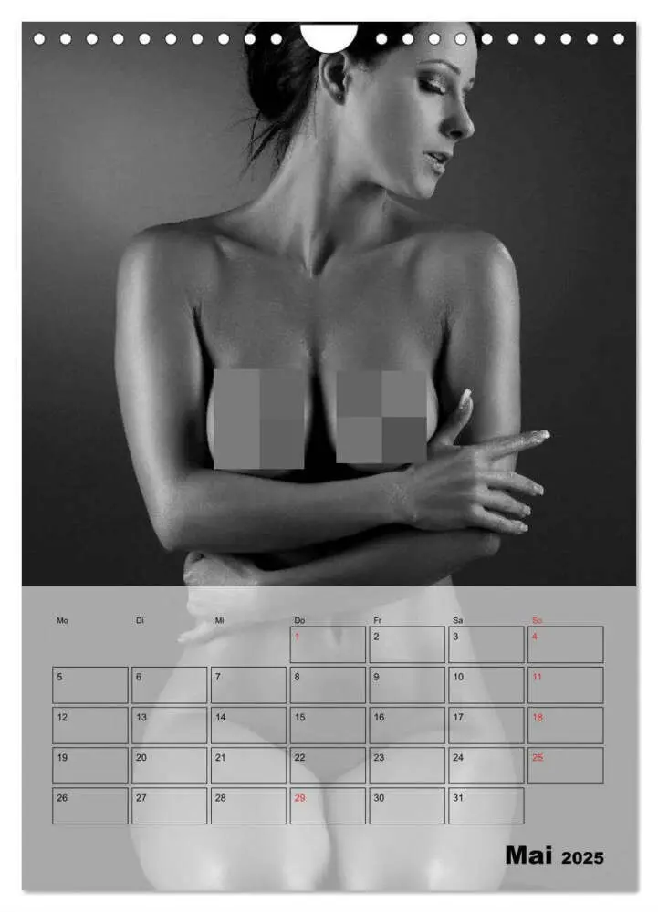 Bild: 9783457036310 | Knisternde Erotik in schwarz-weiß (Wandkalender 2025 DIN A4 hoch),...