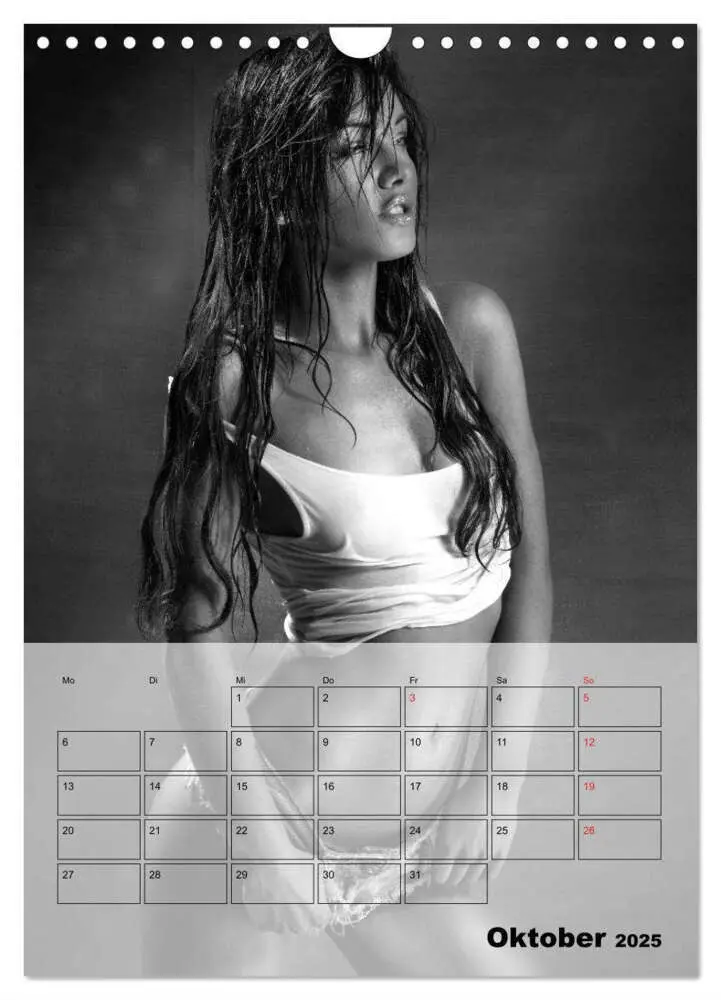 Bild: 9783457036310 | Knisternde Erotik in schwarz-weiß (Wandkalender 2025 DIN A4 hoch),...