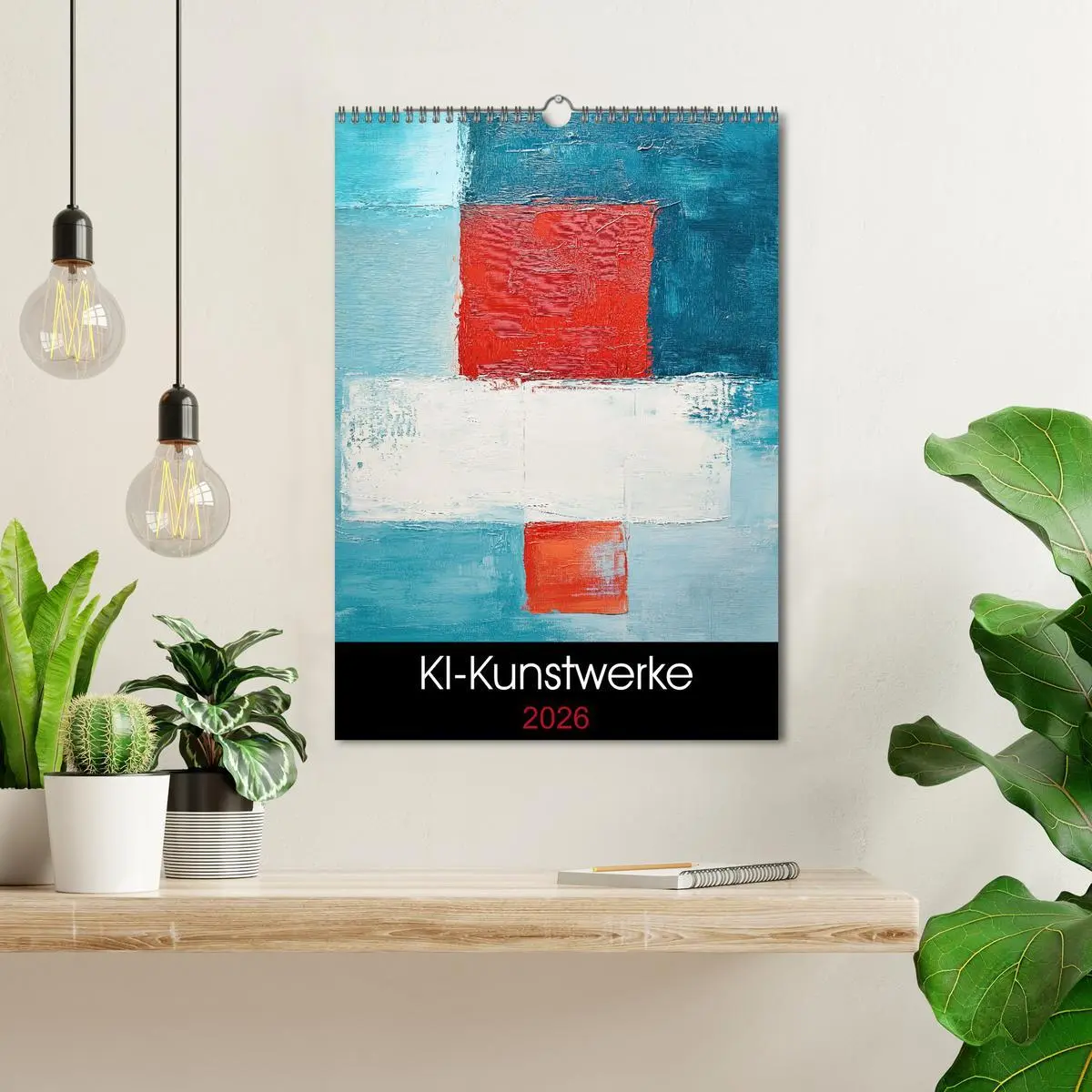 Bild: 9783457276310 | KI-Kunstwerke (Wandkalender 2026 DIN A3 hoch), CALVENDO Monatskalender