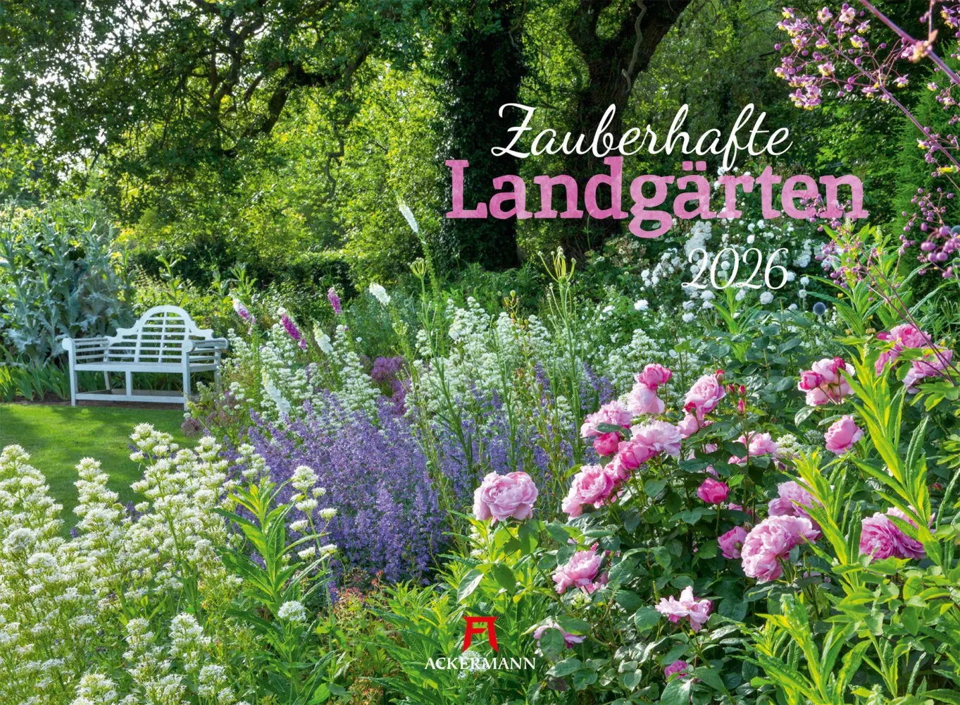 Cover: 9783838426310 | Zauberhafte Landgärten Kalender 2026 | Ackermann Kunstverlag GmbH