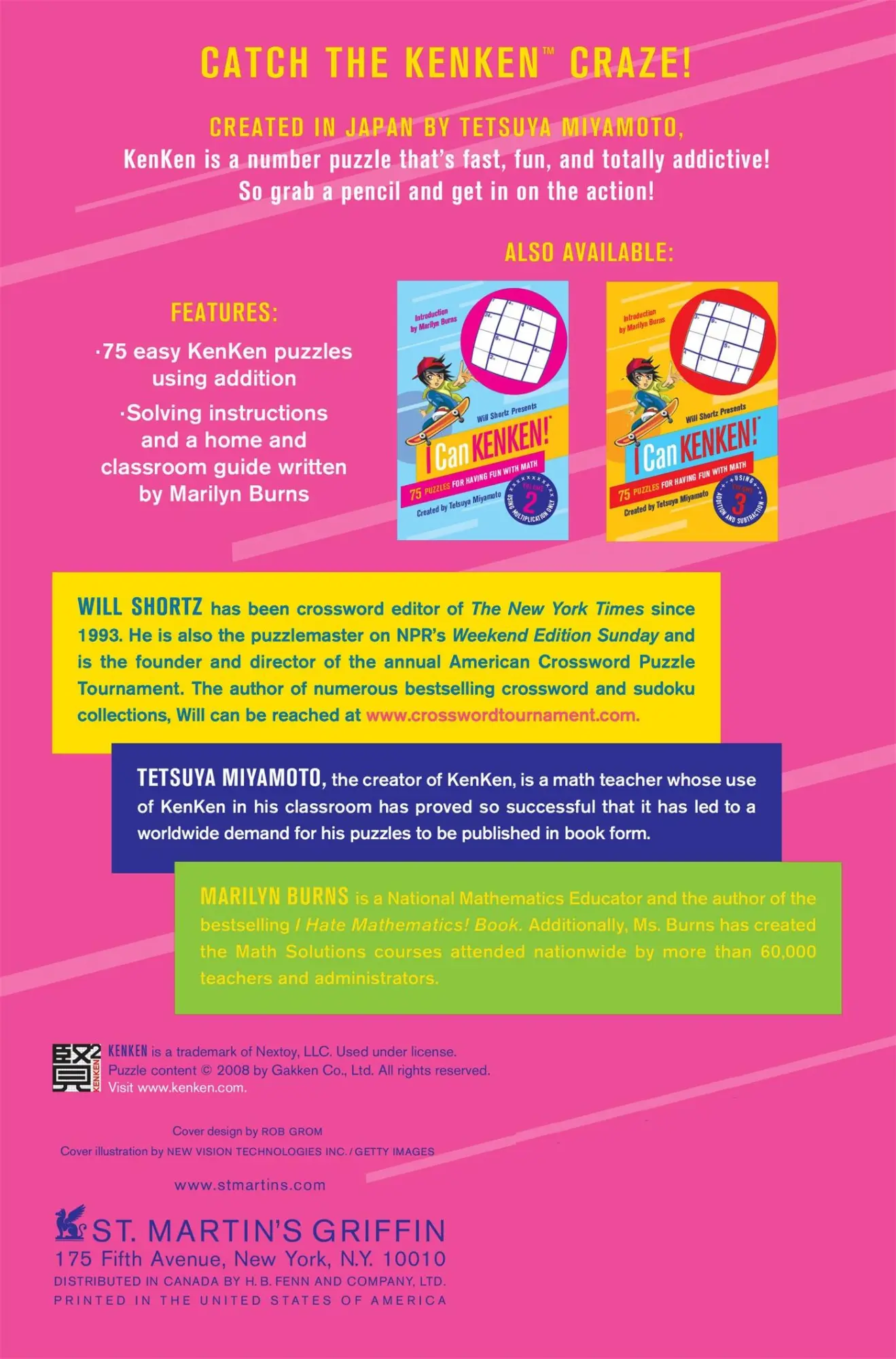 Rückseite: 9780312546410 | Will Shortz Presents I Can KenKen! Volume 1 | Tetsuya Miyamoto | Buch