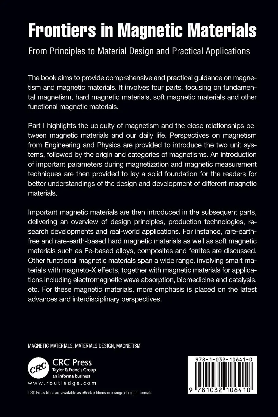 Rückseite: 9781032106410 | Frontiers in Magnetic Materials | Chen Wu (u. a.) | Taschenbuch | 2024