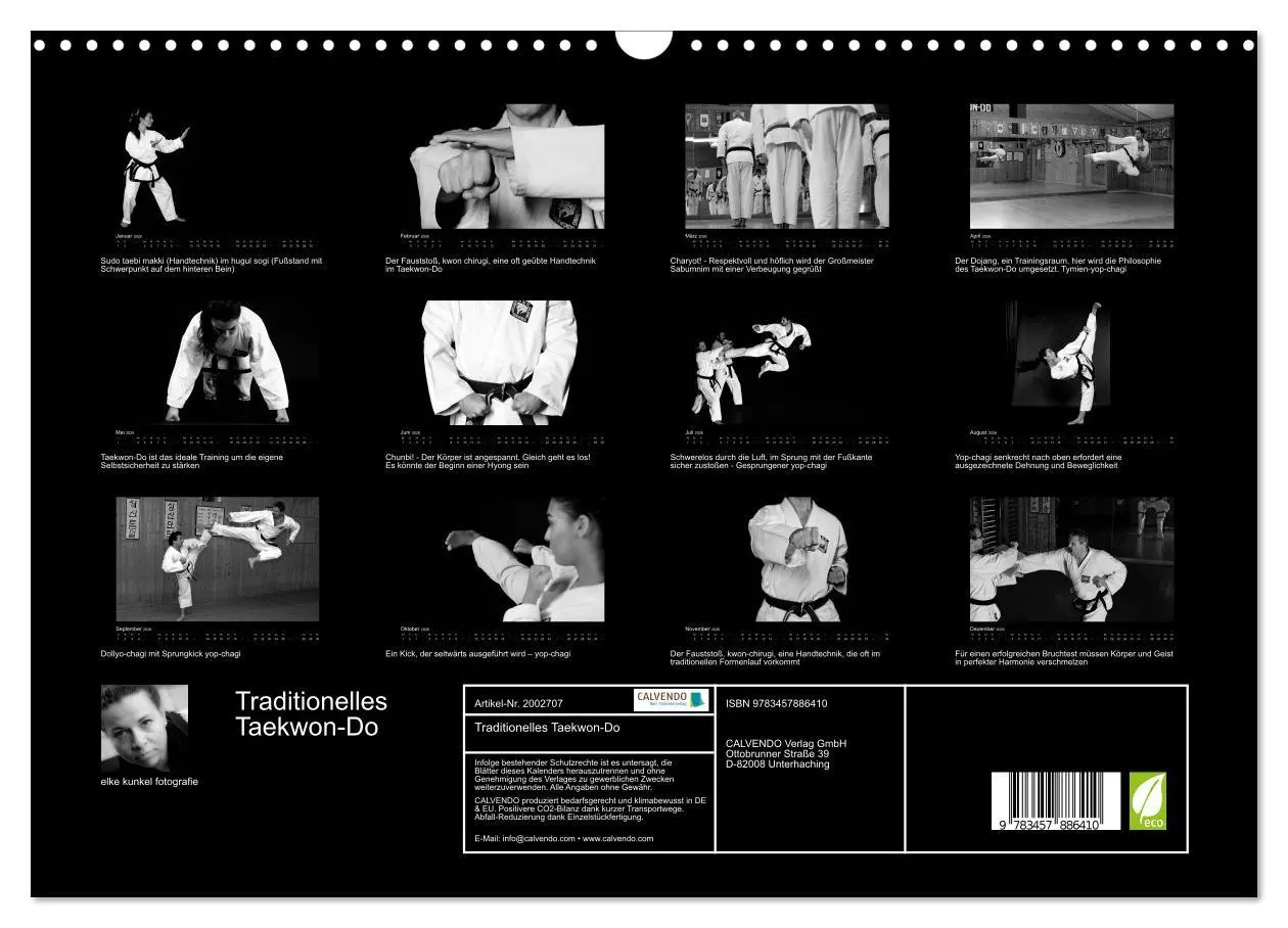 Bild: 9783457886410 | Traditionelles Taekwon-Do (Wandkalender 2026 DIN A3 quer), CALVENDO...