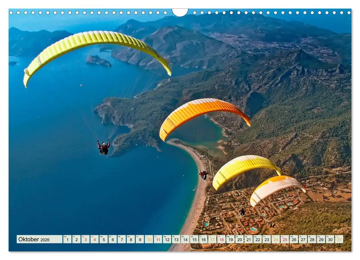 Bild: 9783457956410 | Freiheit und Abenteuer - Paragliding (Wandkalender 2026 DIN A3...