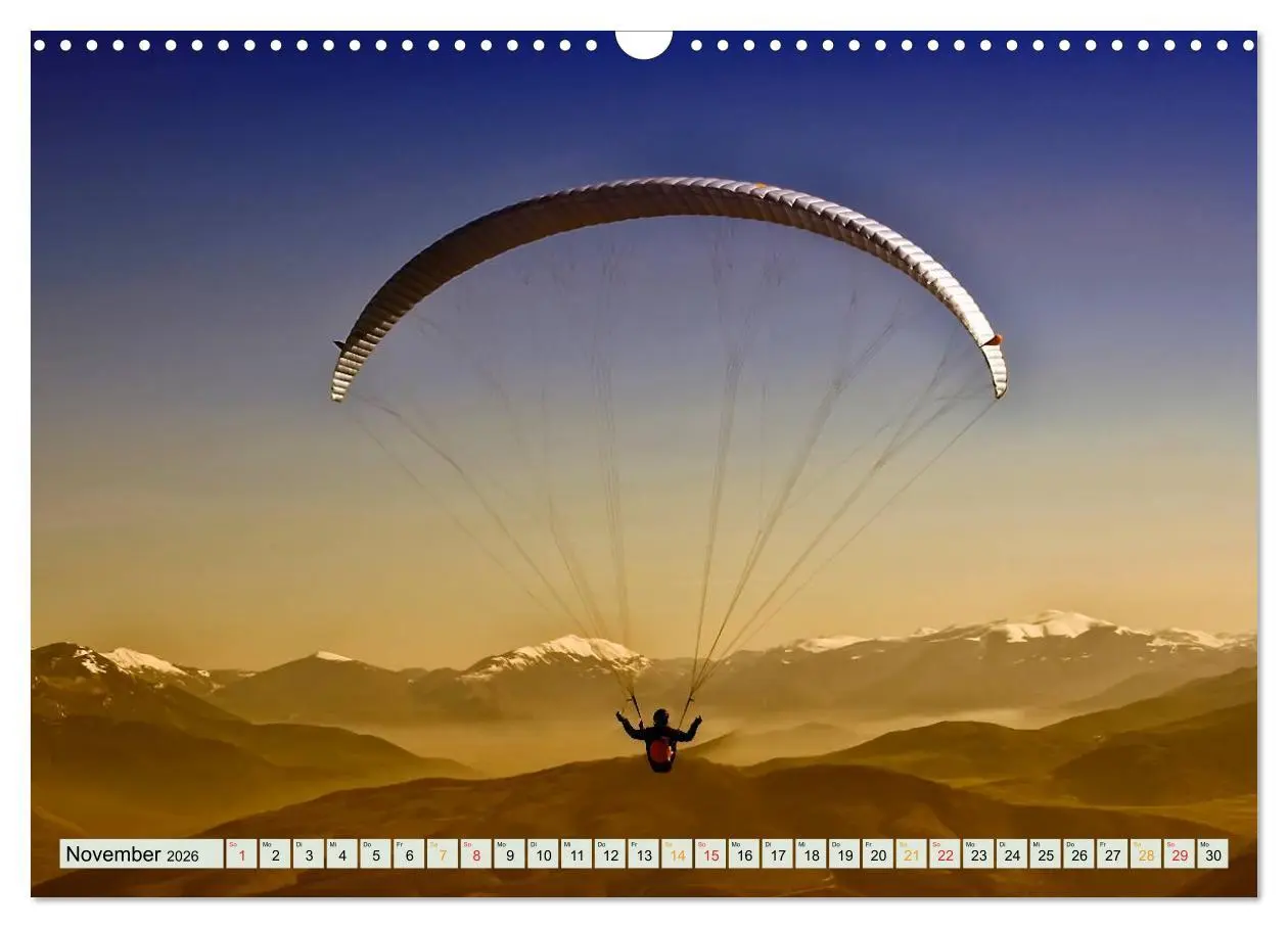 Bild: 9783457956410 | Freiheit und Abenteuer - Paragliding (Wandkalender 2026 DIN A3...
