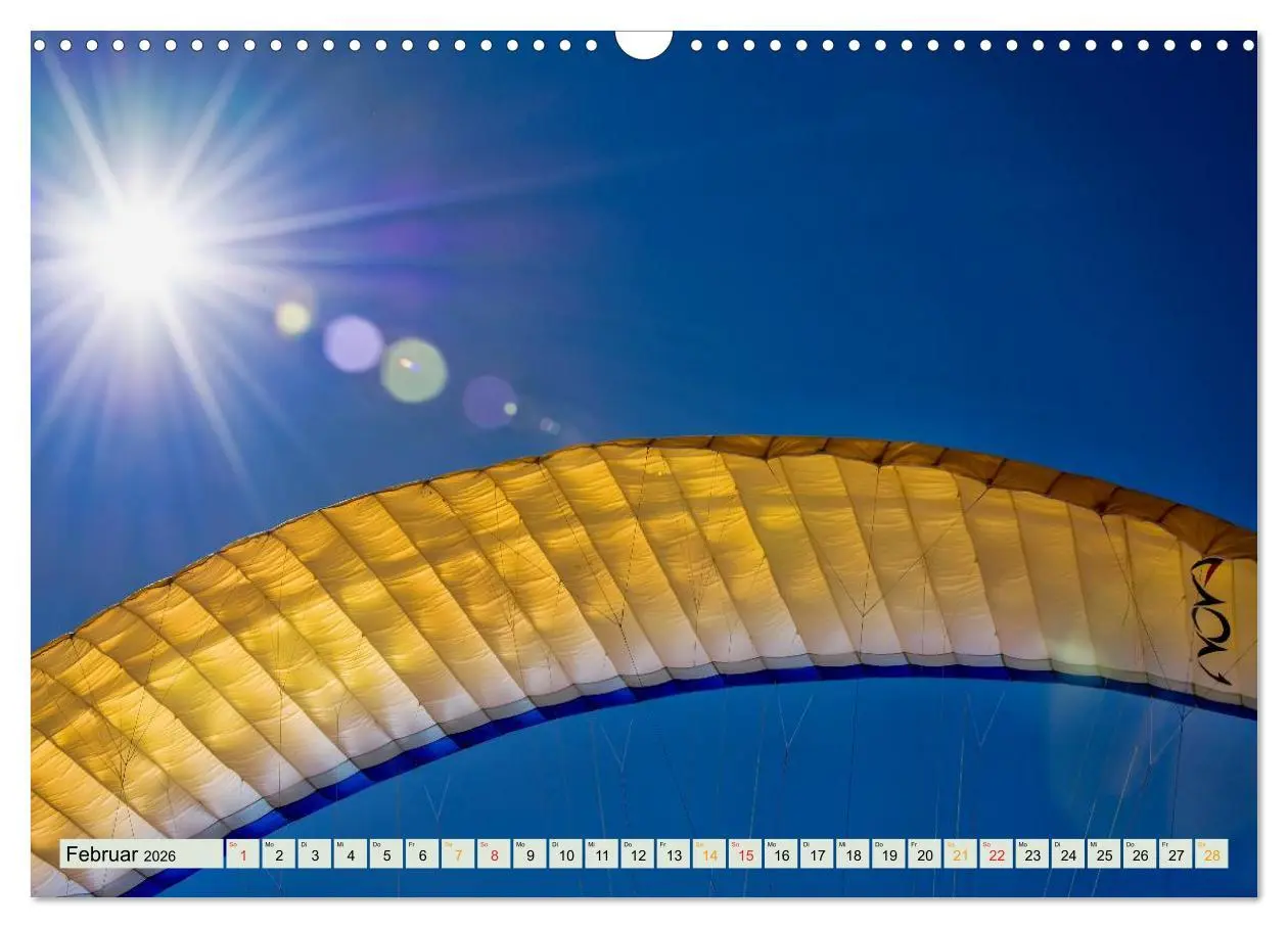 Bild: 9783457956410 | Freiheit und Abenteuer - Paragliding (Wandkalender 2026 DIN A3...