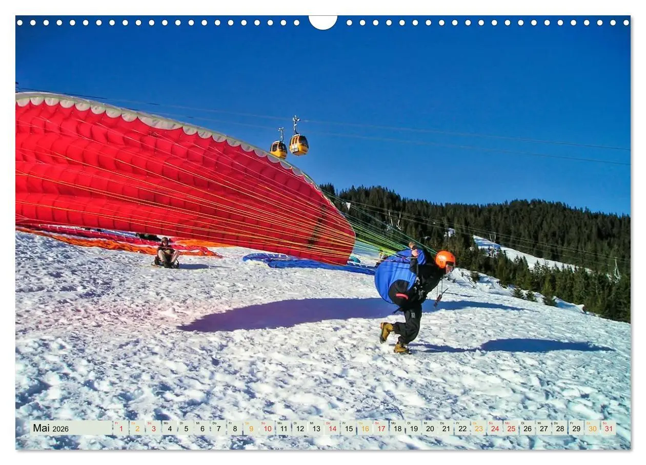 Bild: 9783457956410 | Freiheit und Abenteuer - Paragliding (Wandkalender 2026 DIN A3...