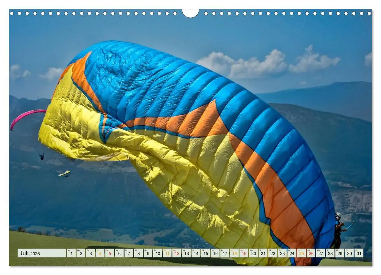 Bild: 9783457956410 | Freiheit und Abenteuer - Paragliding (Wandkalender 2026 DIN A3...