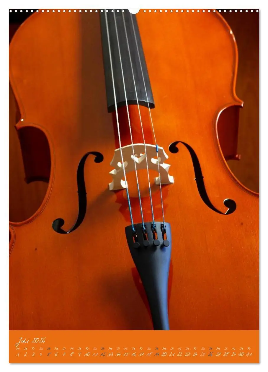 Bild: 9783516426410 | Geliebtes Cello (Wandkalender 2026 DIN A2 hoch), CALVENDO...