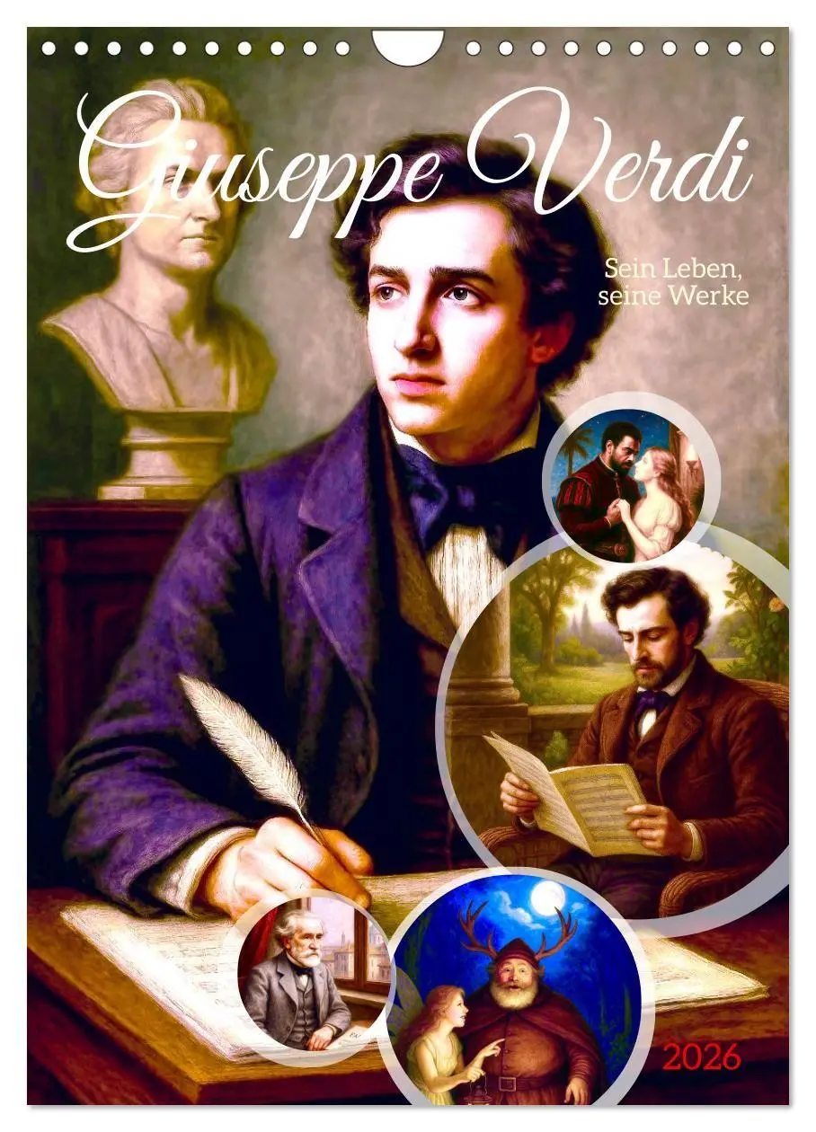 Cover: 9783516666410 | Giuseppe Verdi (Wandkalender 2026 DIN A4 hoch), CALVENDO...