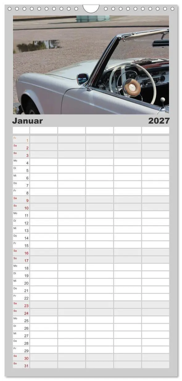 Bild: 9783594336410 | Familienplaner 2027 - Der SL - Ästhetik pur von Mercedes Benz mit 5...