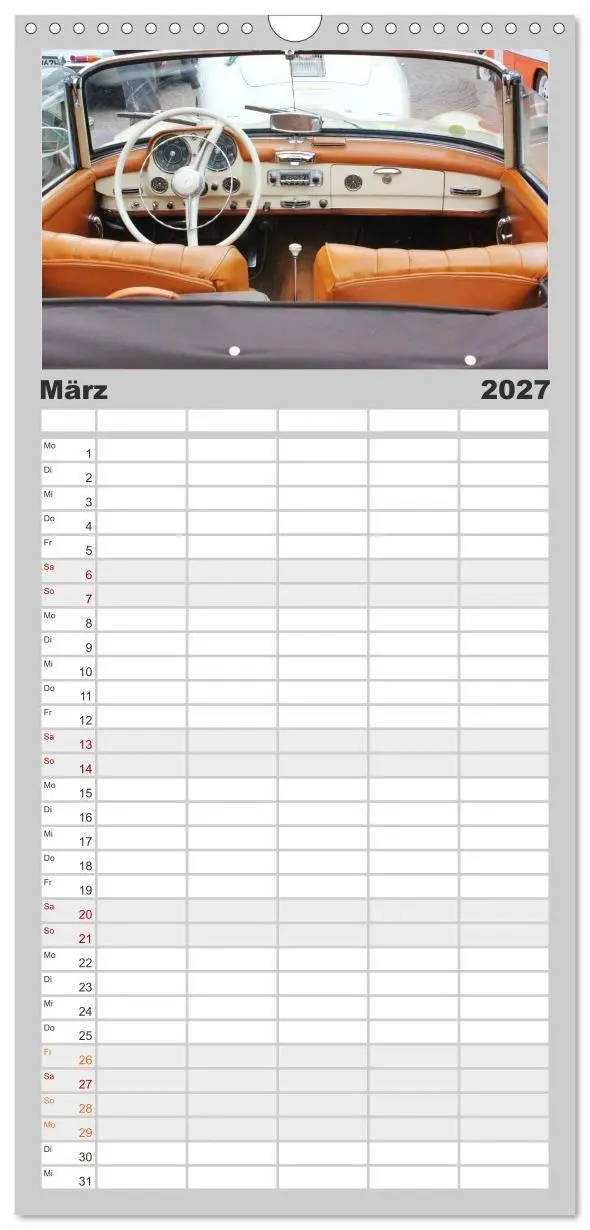 Bild: 9783594336410 | Familienplaner 2027 - Der SL - Ästhetik pur von Mercedes Benz mit 5...