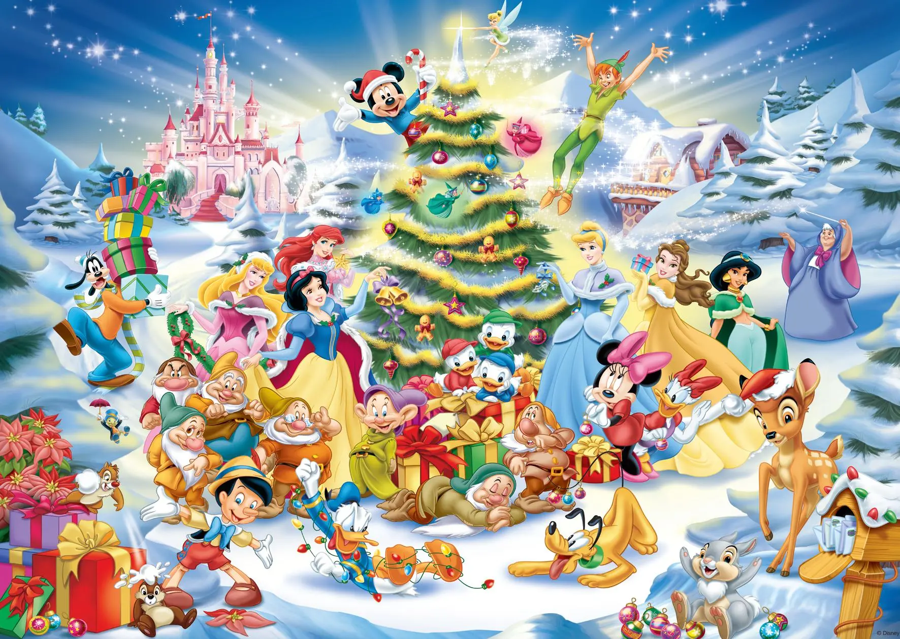 Cover: 4005555006510 | Erwachsenenpuzzle 1000 Teile - Disney Classics - Disney Weihnachten