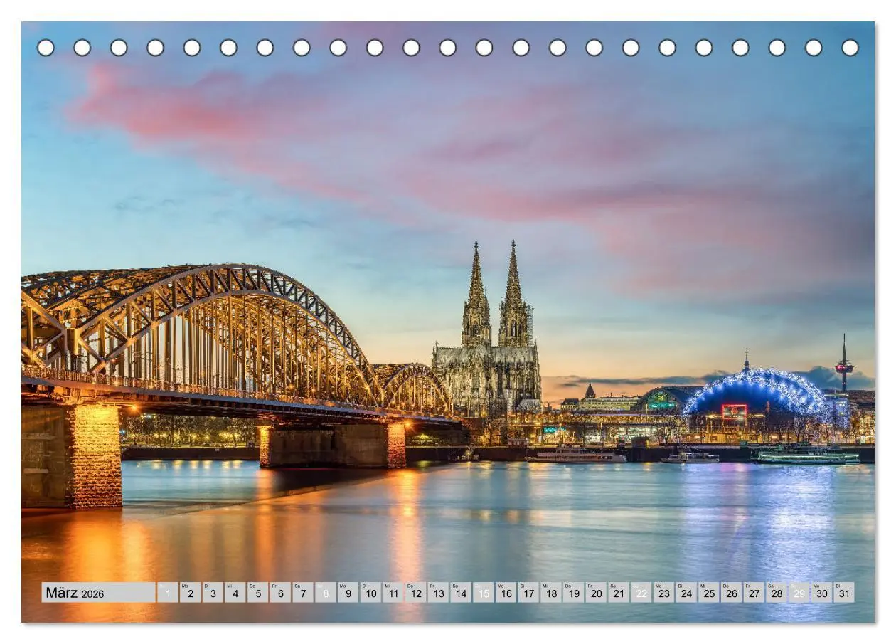Bild: 9783457636510 | Wunderschönes Köln (Tischkalender 2026 DIN A5 quer), CALVENDO...
