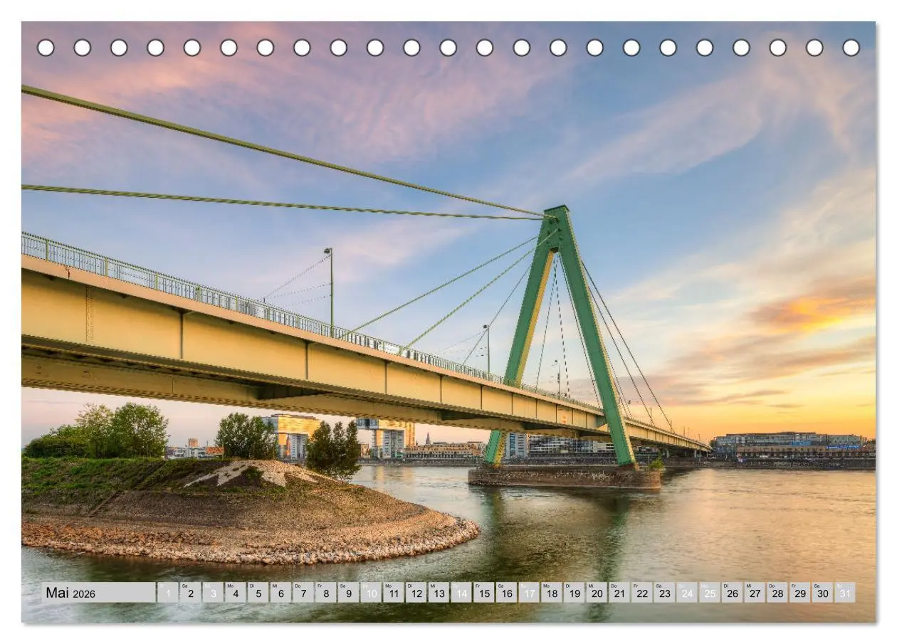 Bild: 9783457636510 | Wunderschönes Köln (Tischkalender 2026 DIN A5 quer), CALVENDO...