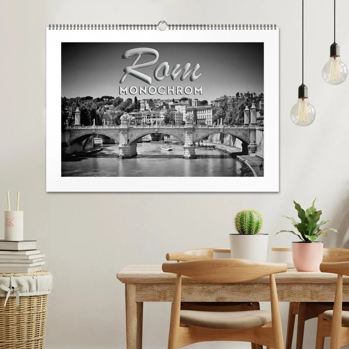 Bild: 9783516036510 | ROM Monochrom (Wandkalender 2026 DIN A2 quer), CALVENDO Monatskalender