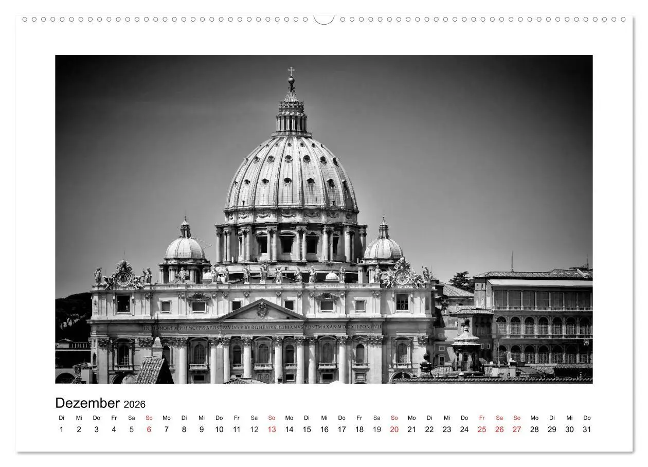 Bild: 9783516036510 | ROM Monochrom (Wandkalender 2026 DIN A2 quer), CALVENDO Monatskalender