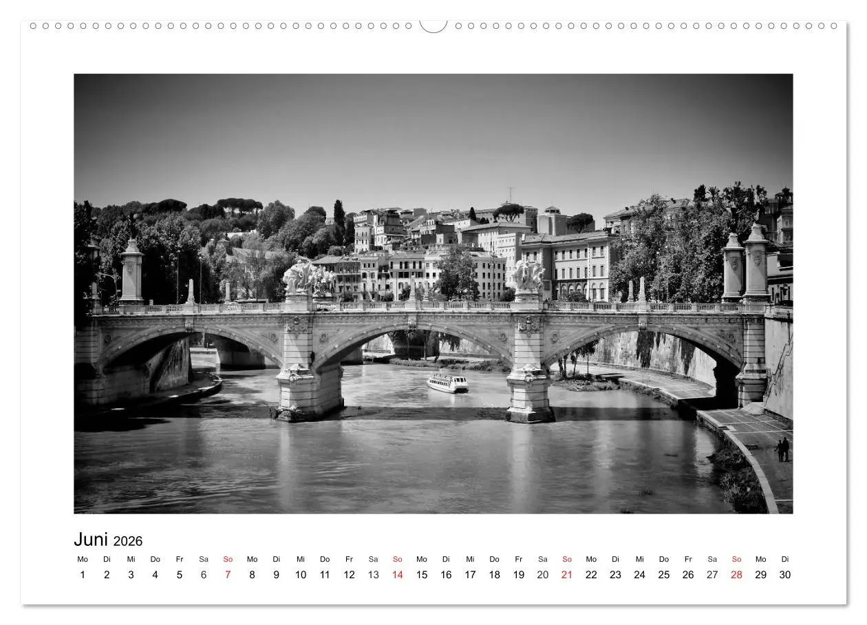 Bild: 9783516036510 | ROM Monochrom (Wandkalender 2026 DIN A2 quer), CALVENDO Monatskalender