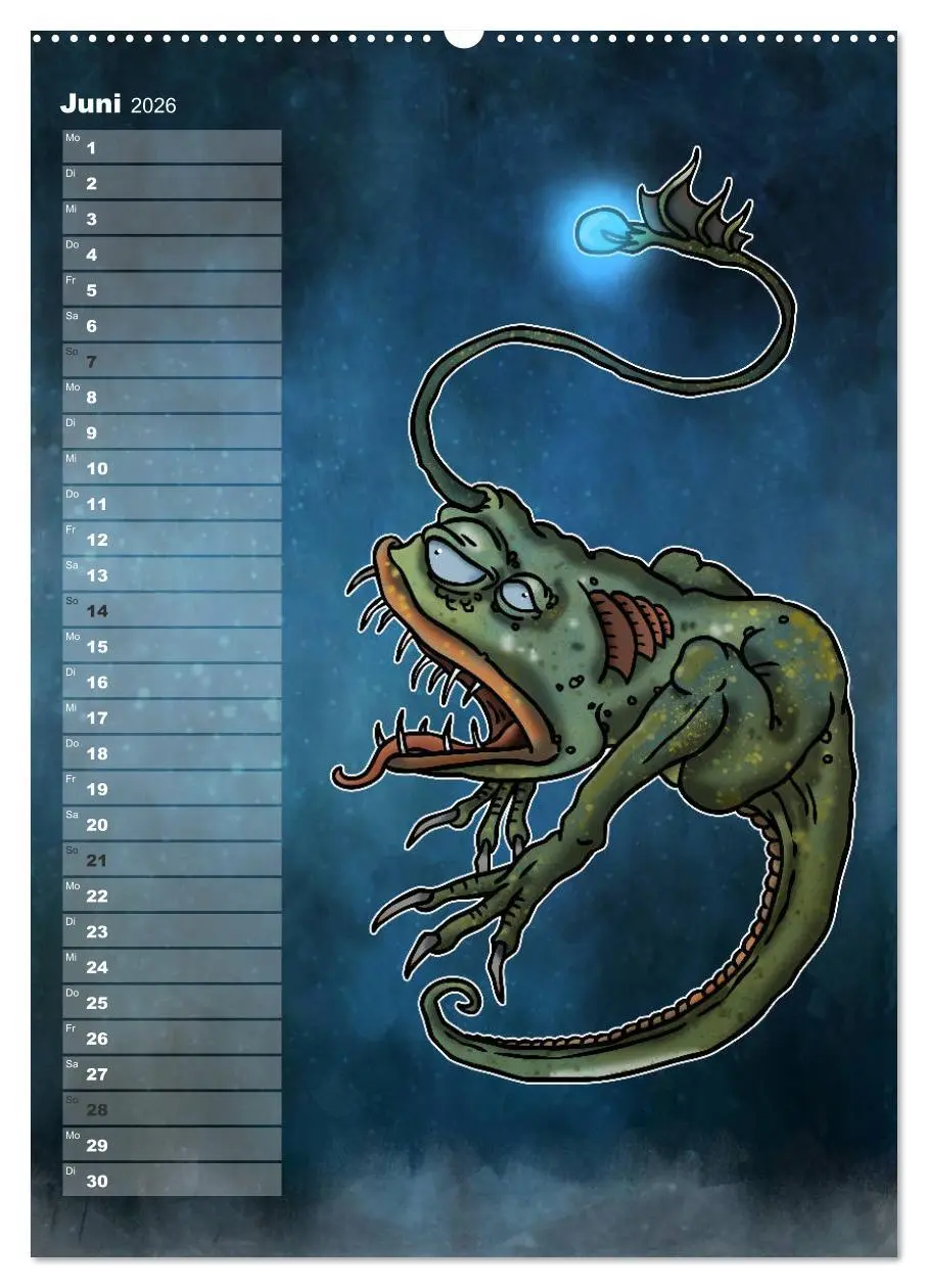 Bild: 9783516416510 | Bestiarium Vladi Krafft (Wandkalender 2026 DIN A2 hoch), CALVENDO...