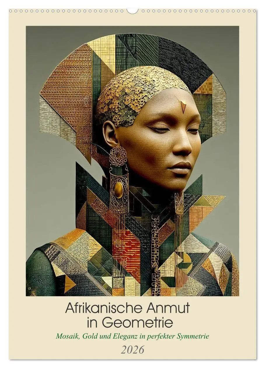 Cover: 9783516656510 | Afrikanische Anmut in Geometrie (Wandkalender 2026 DIN A2 hoch),...