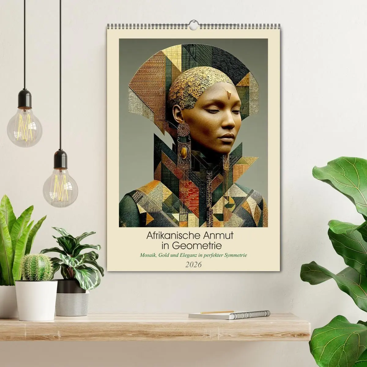Bild: 9783516656510 | Afrikanische Anmut in Geometrie (Wandkalender 2026 DIN A2 hoch),...